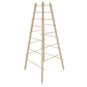 Wooden pyramid plant support