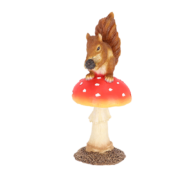 Fly agaric with squirrel