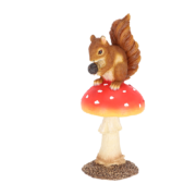 Fly agaric with squirrel