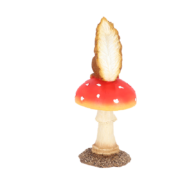 Fly agaric with squirrel