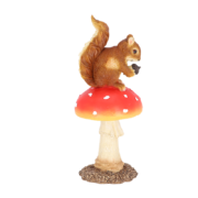 Fly agaric with squirrel
