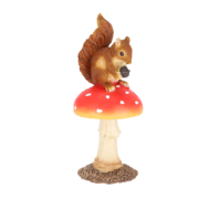Fly agaric with squirrel