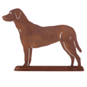 Rust dog standing