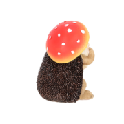 Fly agaric with hedgehog