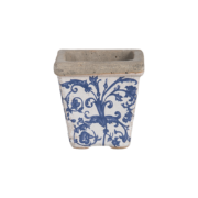 Aged ceramic bloempot set van 3
