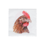 Papieren servetten kip 33x33cm