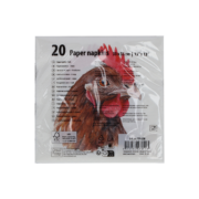 Papieren servetten kip 33x33cm