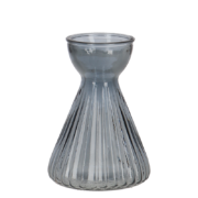 Bulb vase ribbed hyacinth