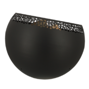 Fire ball laser cut black speckles