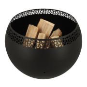 Fire ball laser cut black speckles