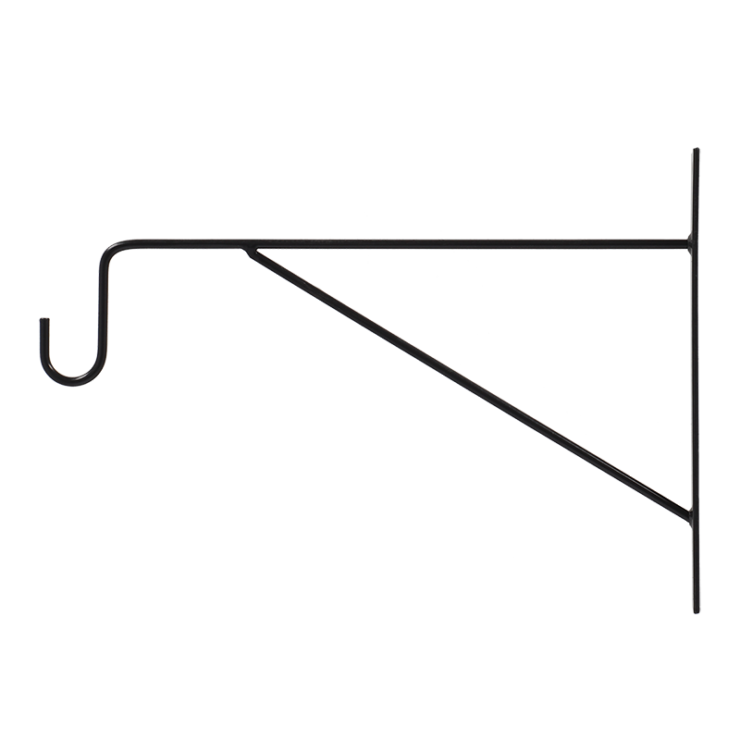Hanging basket hook black 35cm