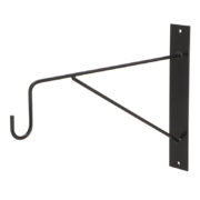 Hanging basket hook black 35cm