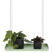 Rectangular green window hanging tray S