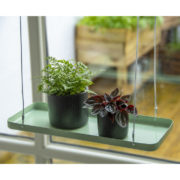 Rectangular green window hanging tray S