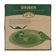 Ceramic grey bird bath