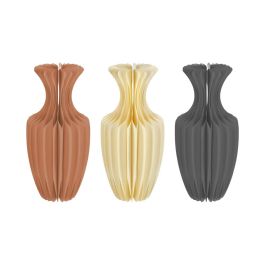 Assortiment de 3 vases en papier M