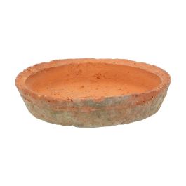 Aged Terracotta soucoupe ronde 12cm