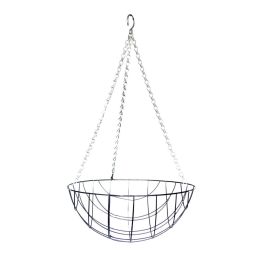 Panier suspendu métal noir L