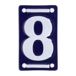 Numéro de maison émaillé 8