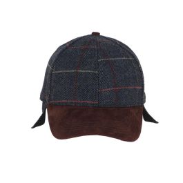 Casquette bleue avec cache-oreilles