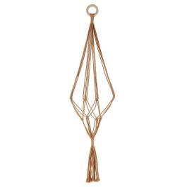 Macramé suspension plante marron L