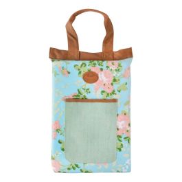 Repose-genoux motif de roses/jute