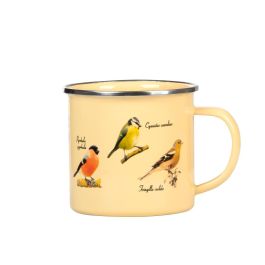 Emaille Becher Vögel