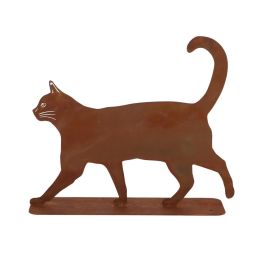 Rost Katze gehend