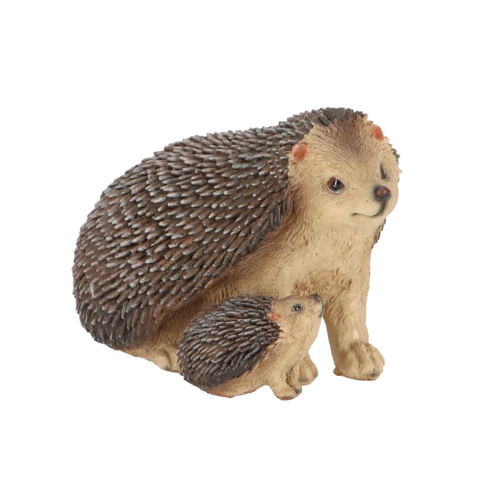 Tuinbeeld egel met jong