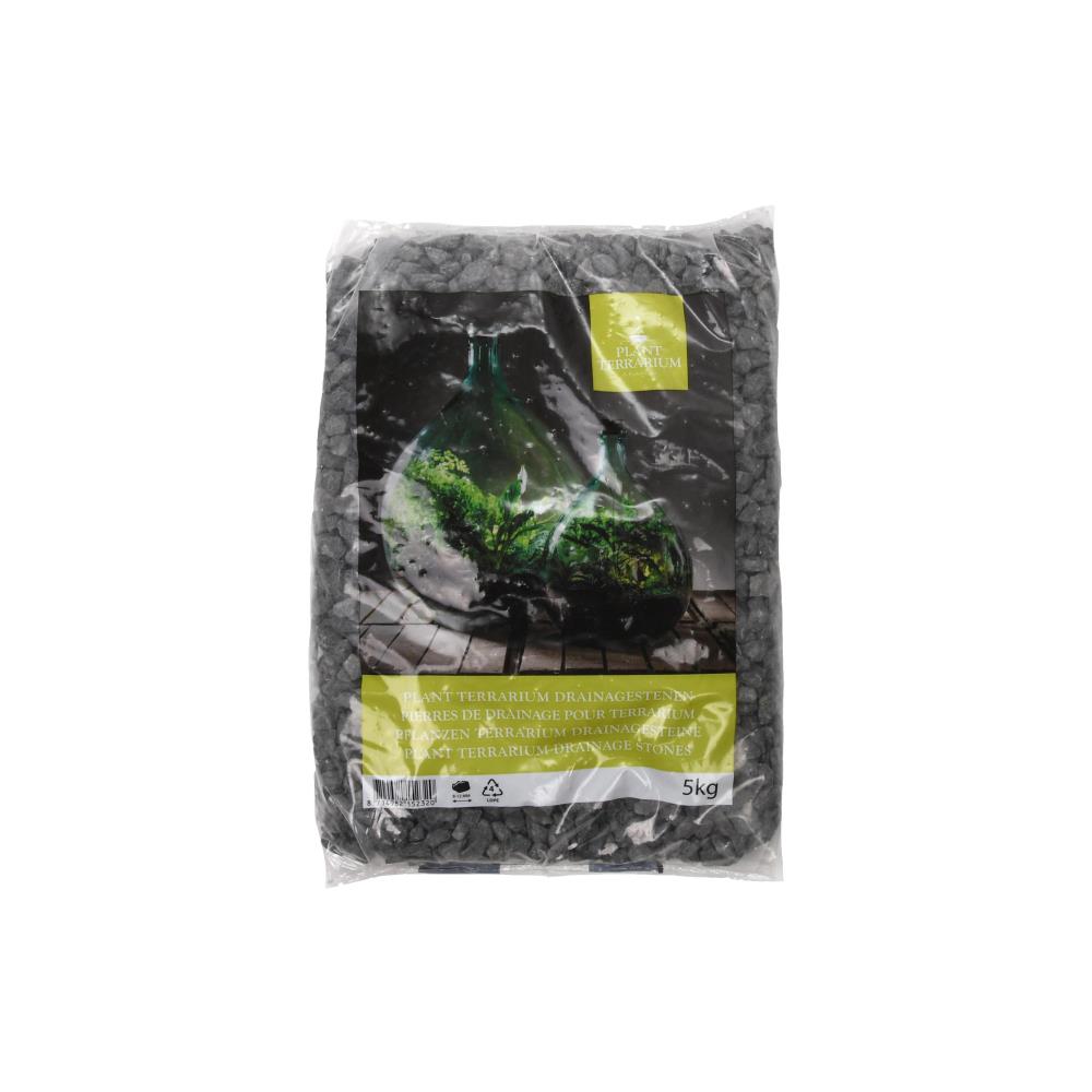 Zwarte Plant Terrarium drainagestenen