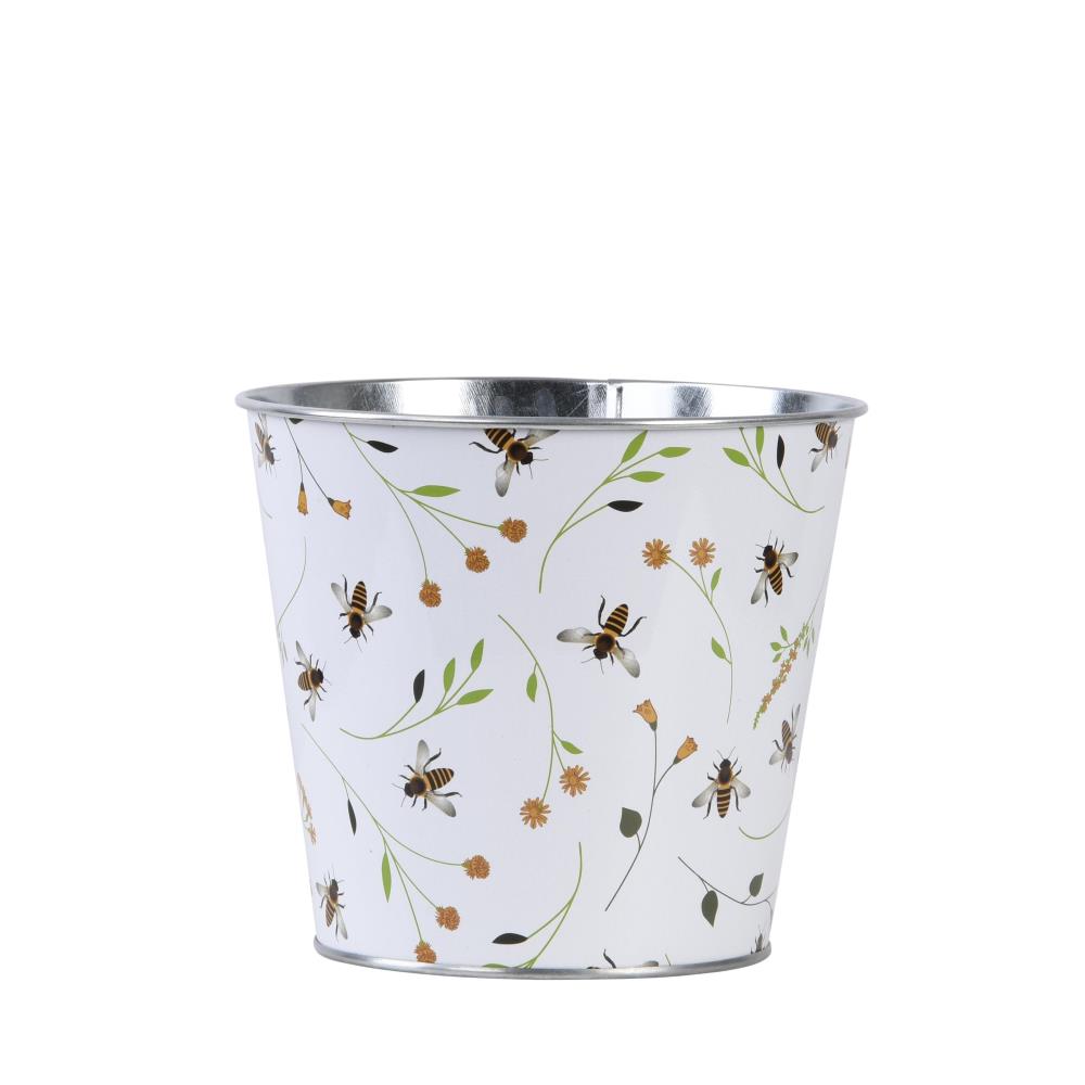 Bloempot met bijenprint