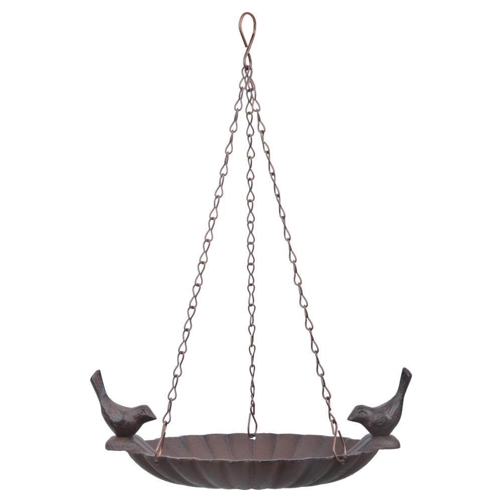 Hangend vogelbad met 2 vogels