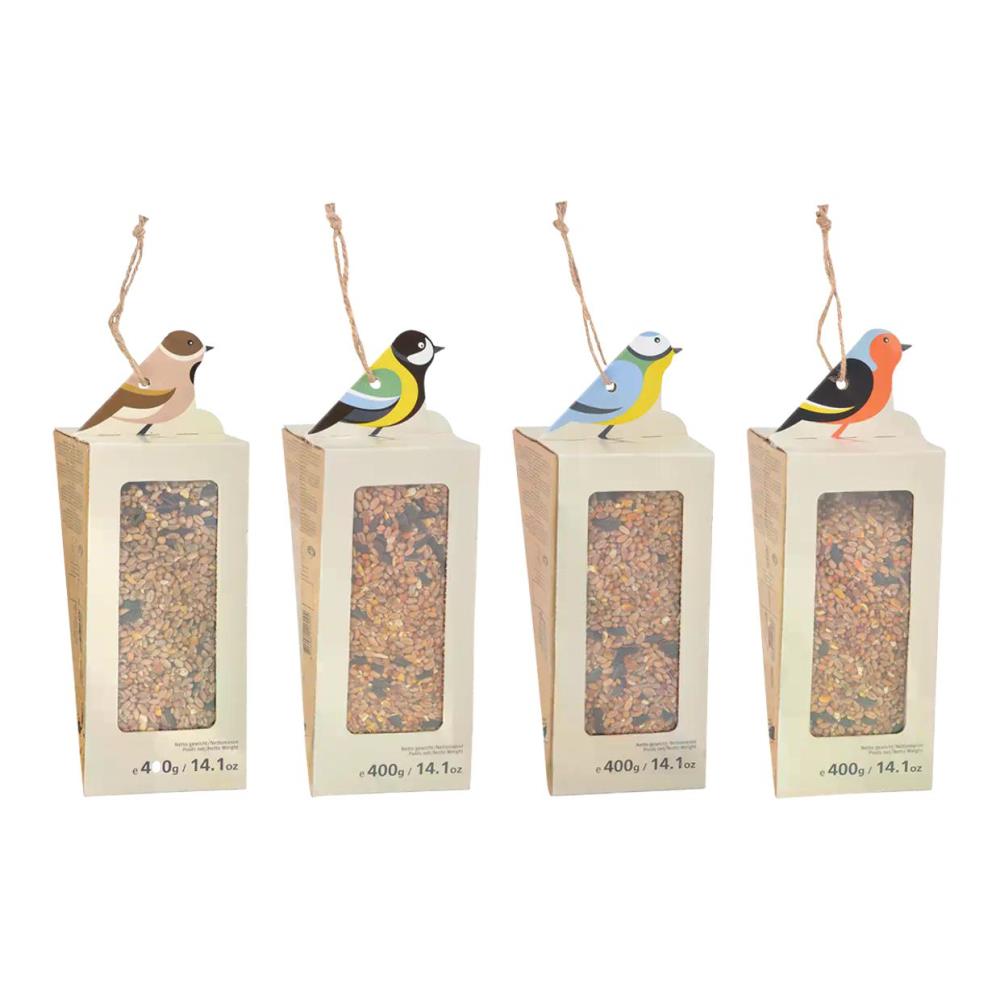 Assortiment van 4 voedersilo's met strooivoer