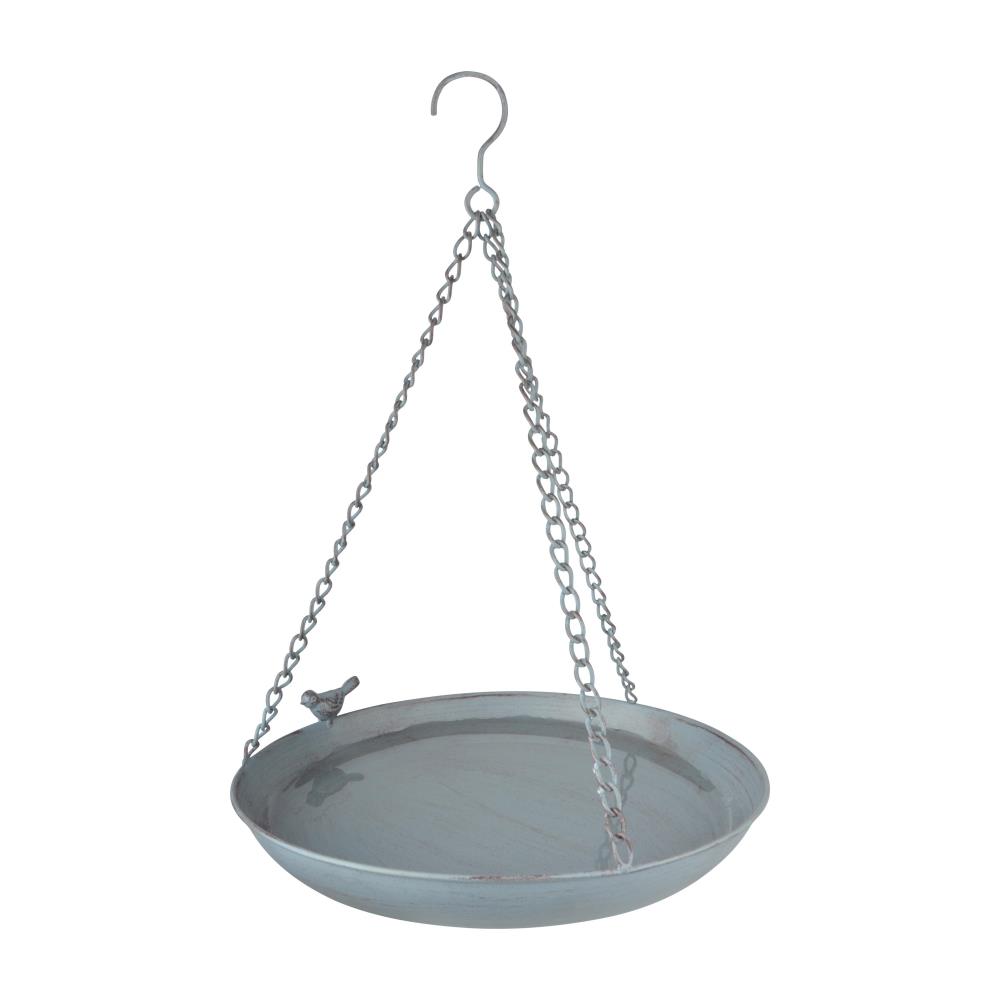 Grey Metal hangend vogelbad
