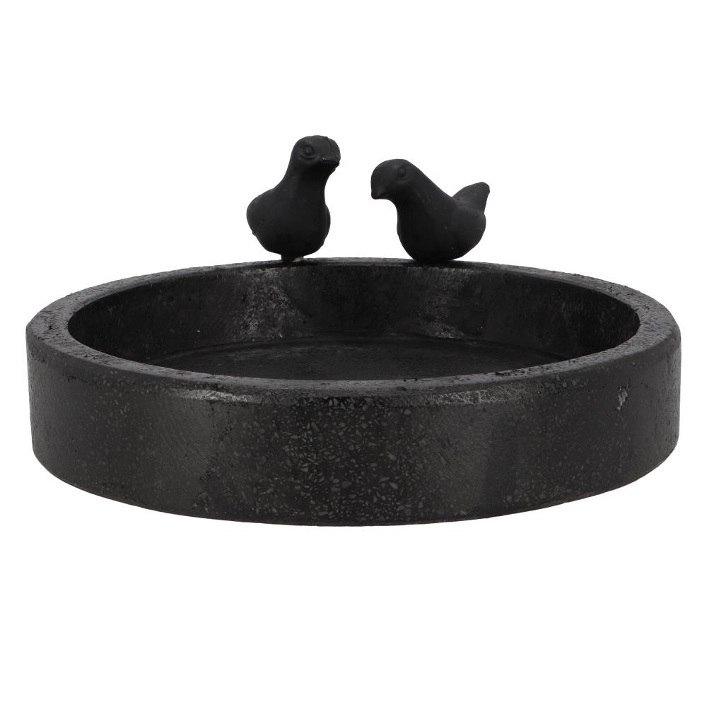 Rond vogelbad van terrazzo