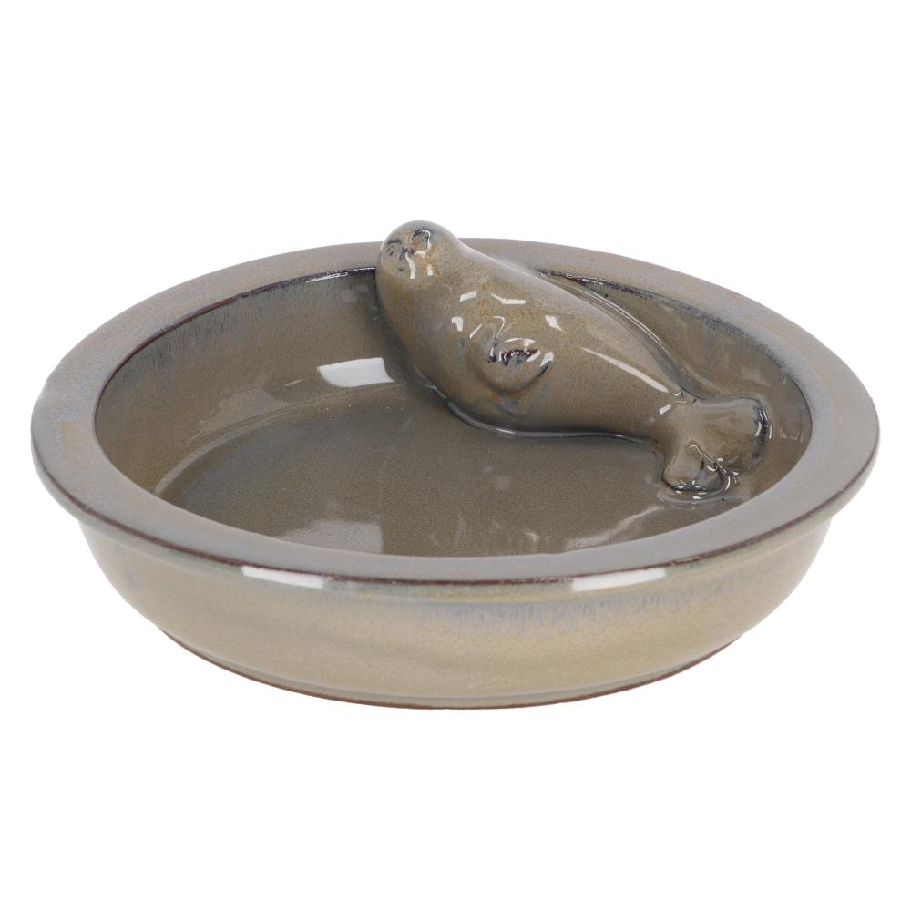 Rond vogelbad zeehond