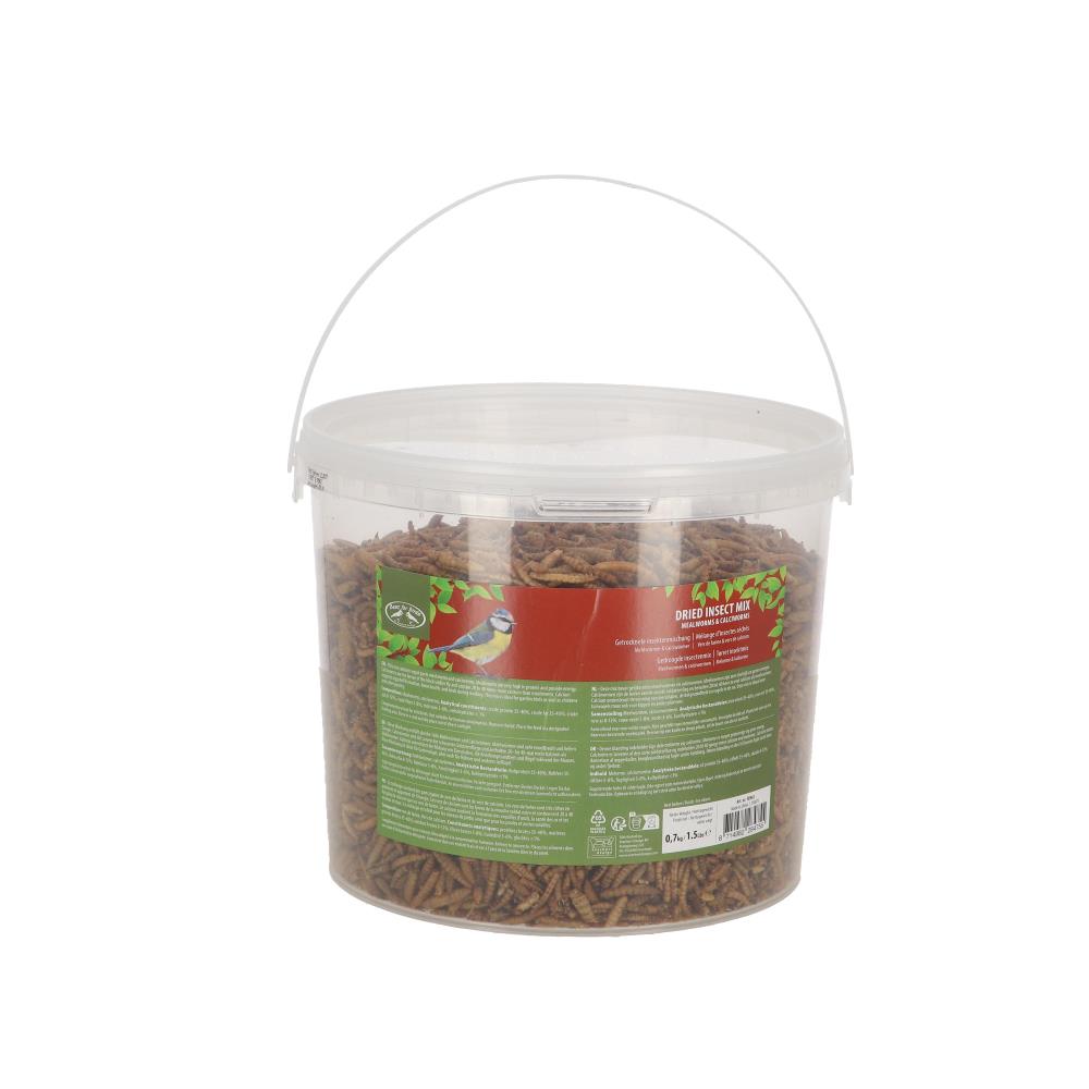 Gedroogde wormenmix 700 g in emmer