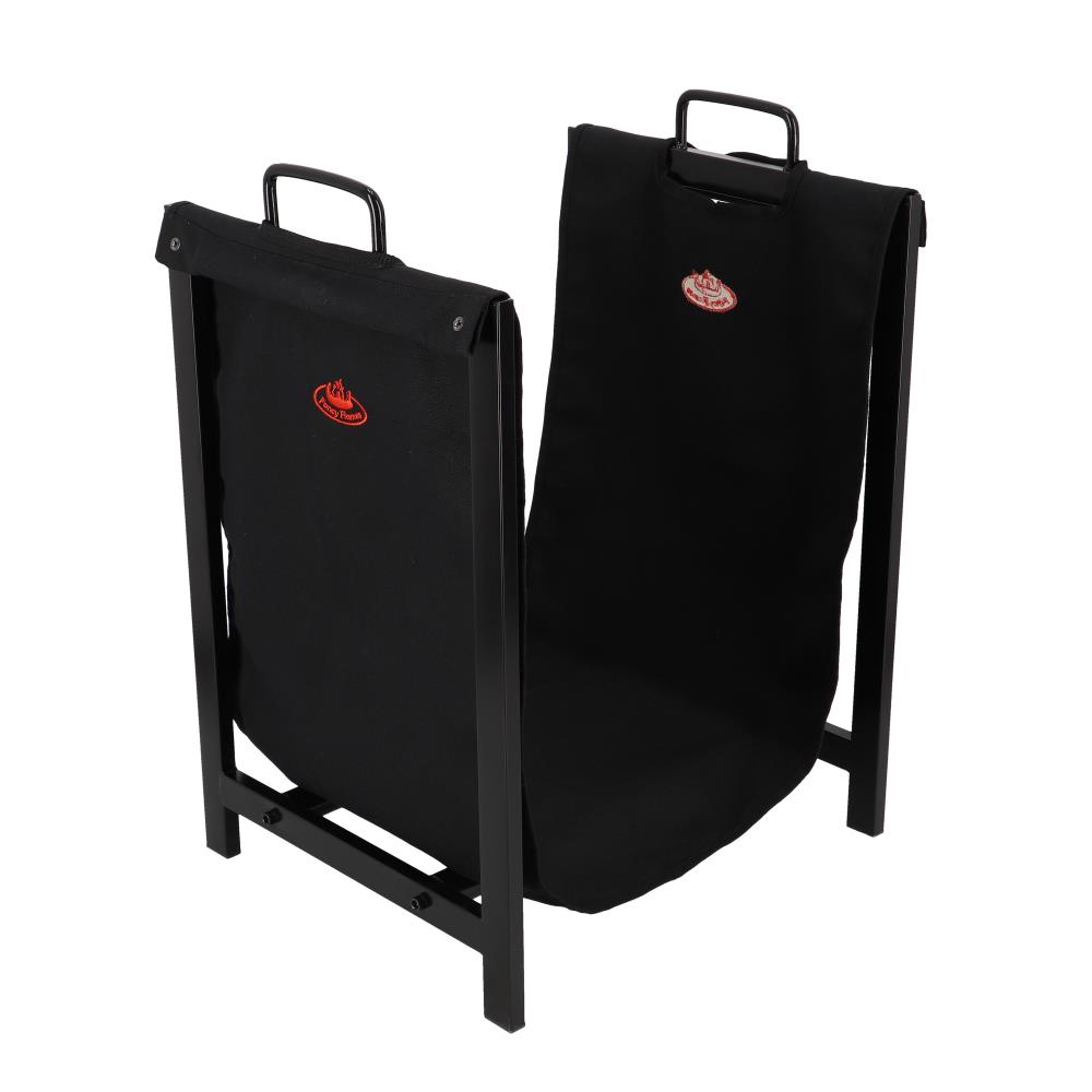 Porte bûches noir avec support