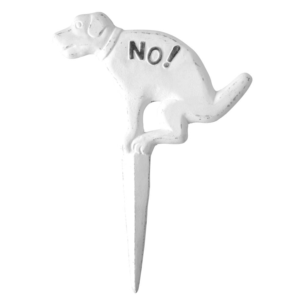 Hondenbordje poepen "No!"