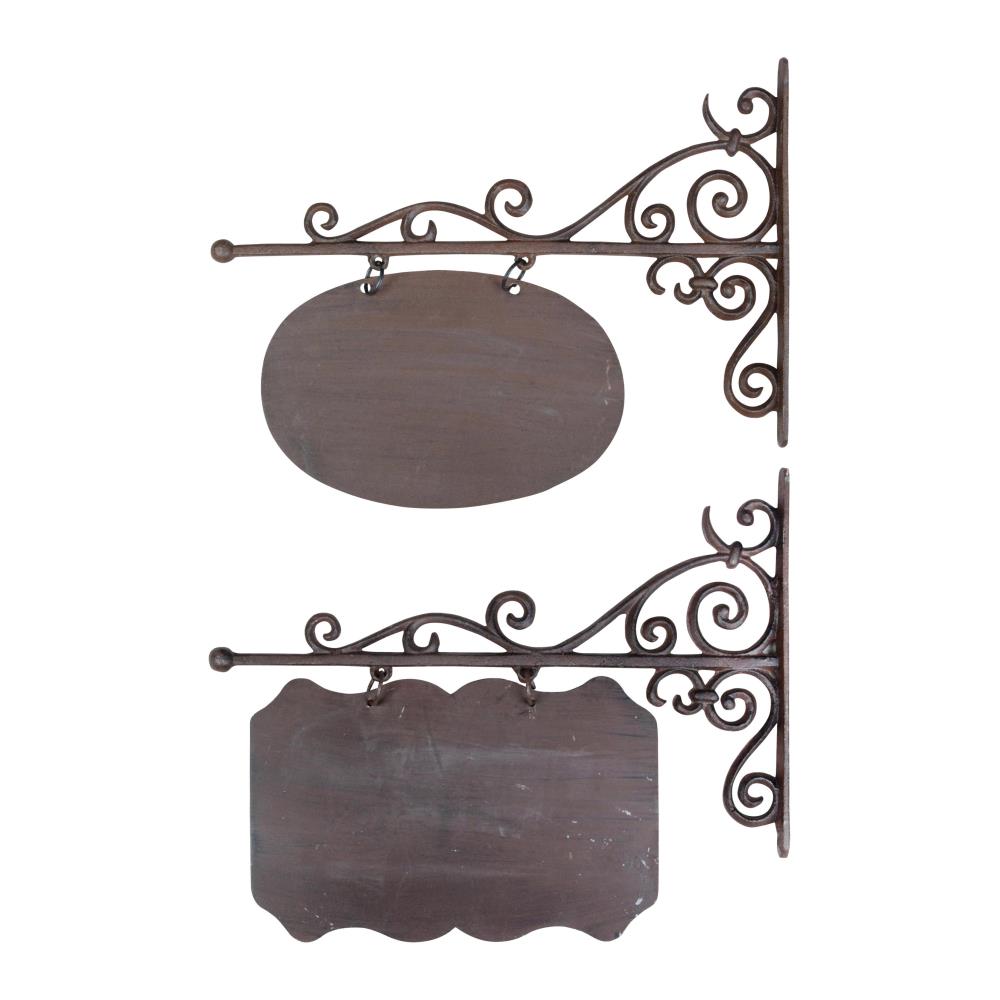 Assortiment van 2 uithangborden L