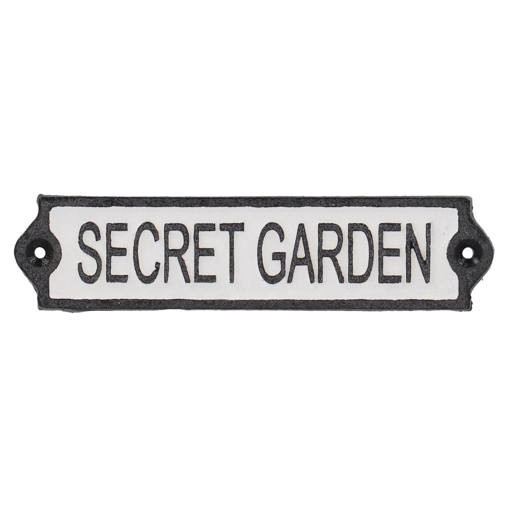 Deurbordje "secret garden"
