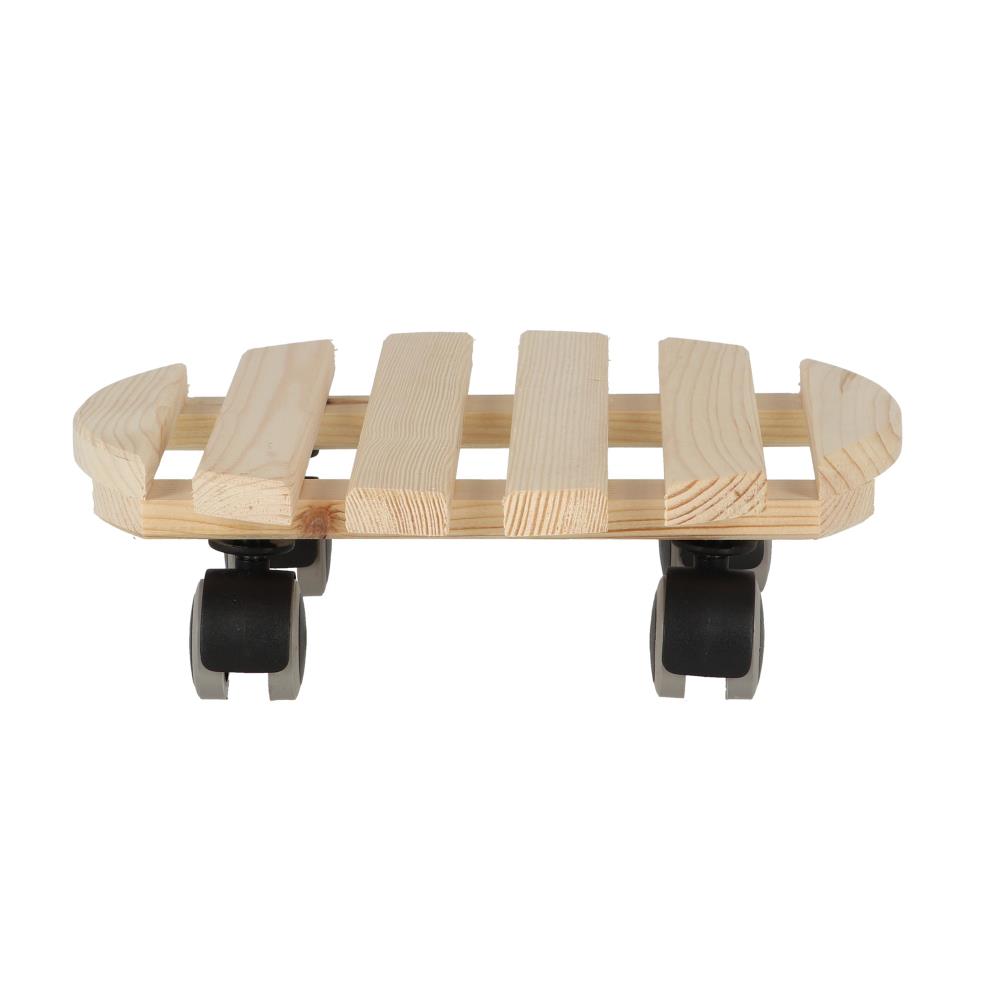 Ronde indoor plantentrolley naturel L