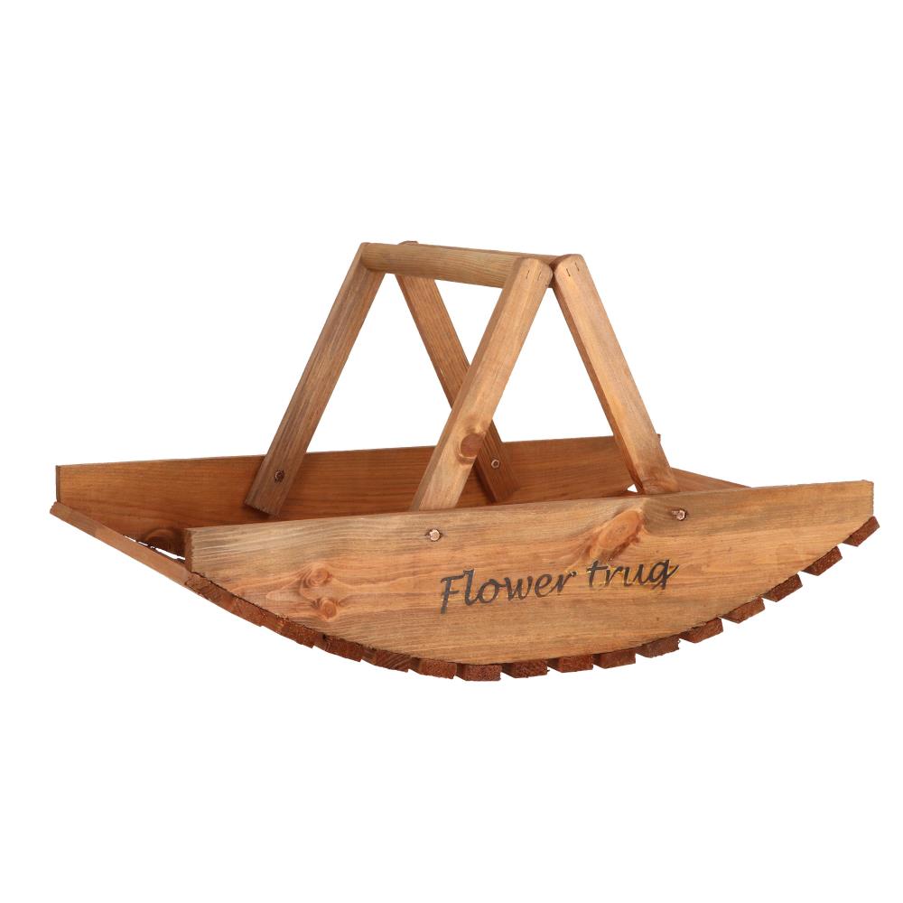 Houten bloemenplukmand