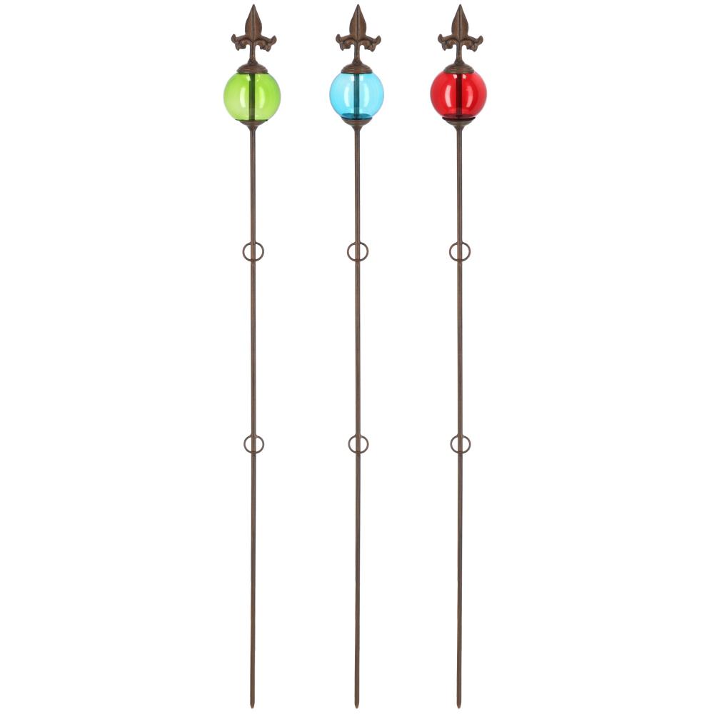 Assortiment van 3 tuinstekers fleur de lis