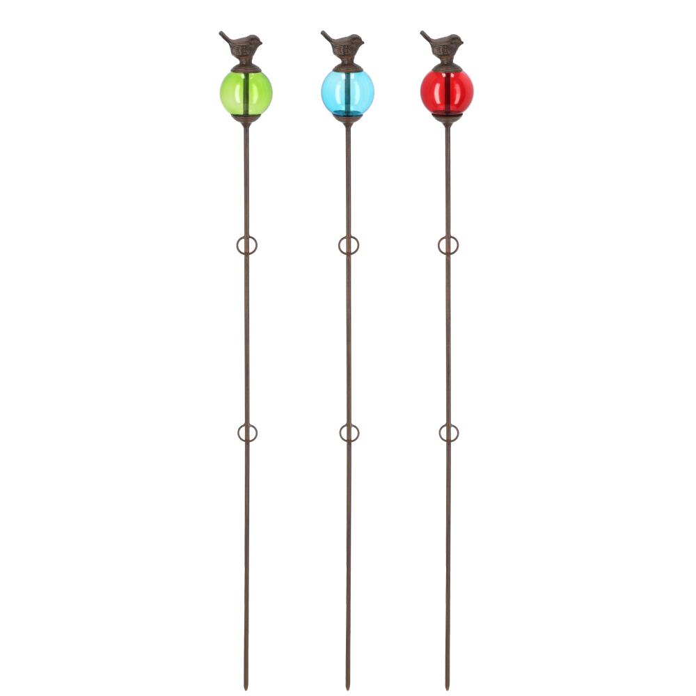 Assortiment van 3 tuinstekers vogel