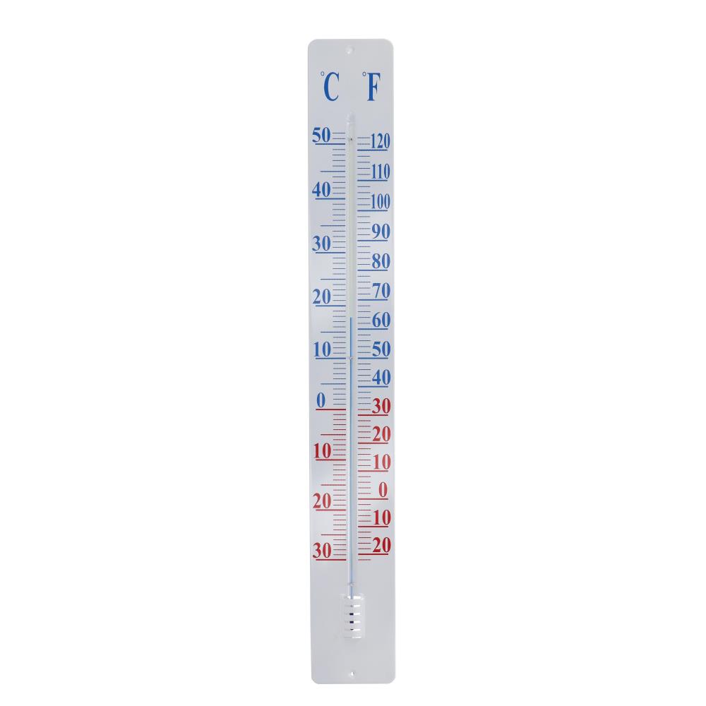 Thermometer op wandplaat 90 cm