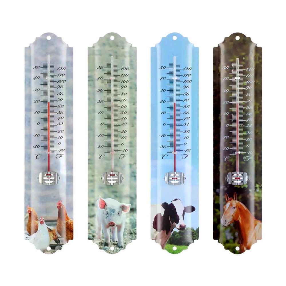Assortiment van 4 thermometers boerderijdieren