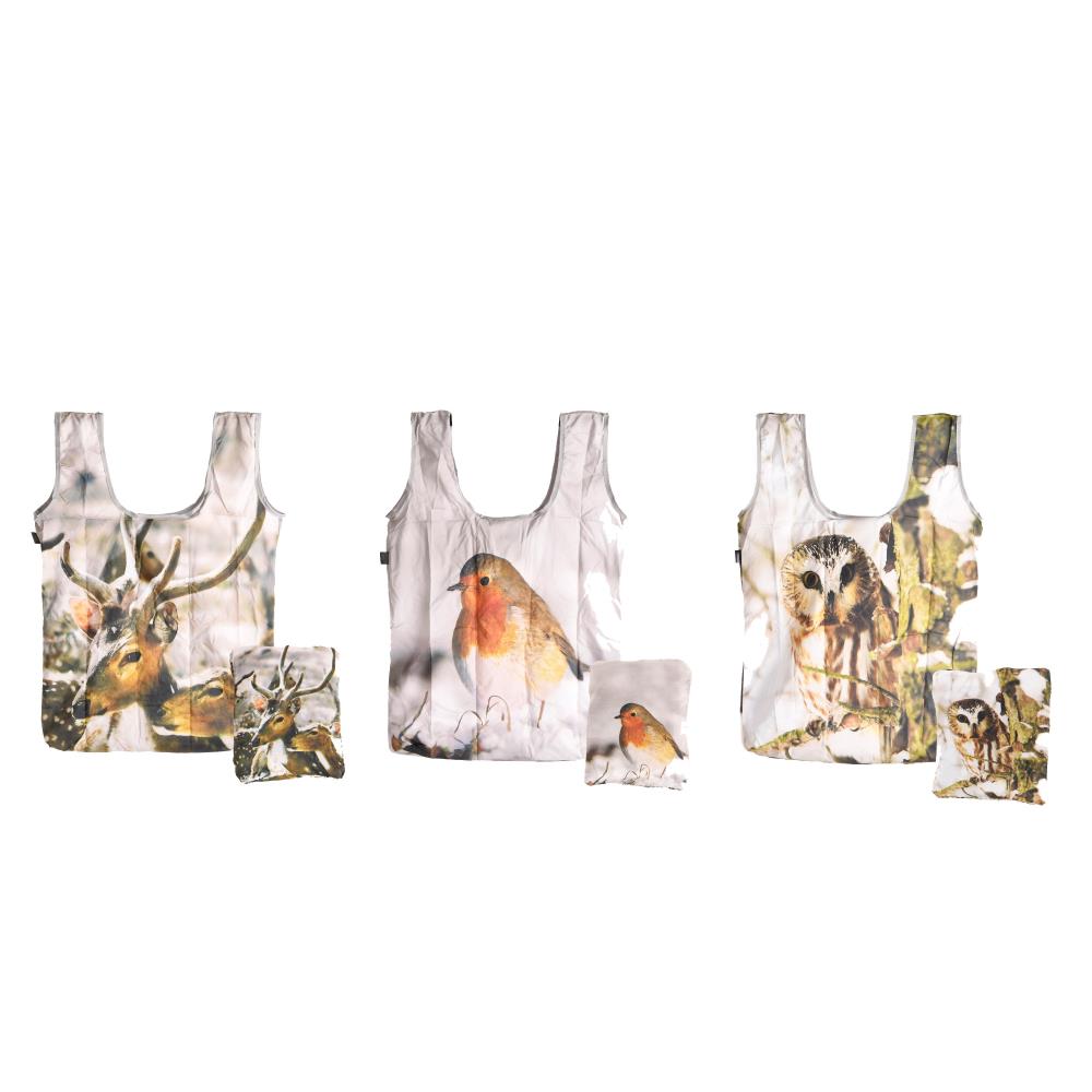 Assortiment van 3 opvouwbare tassen herfst