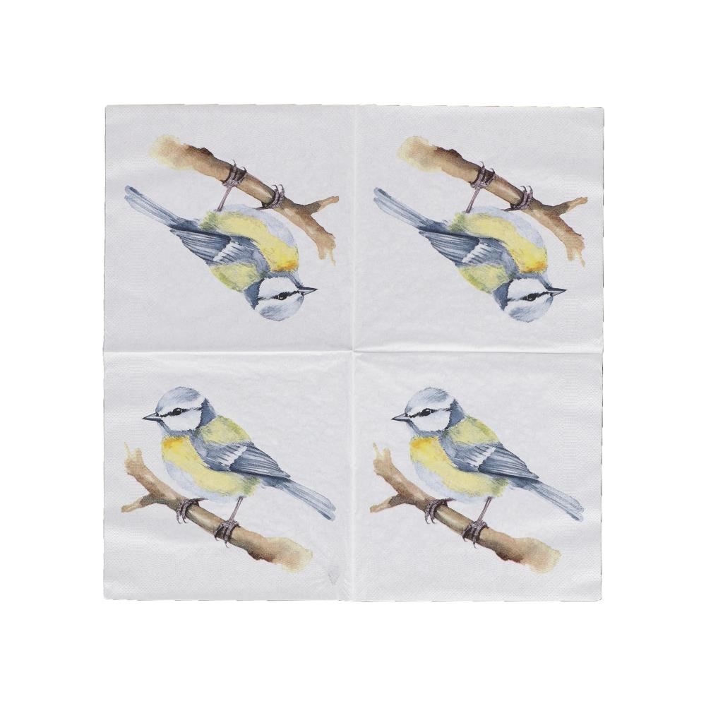 Papieren servetten pimpelmees 33x33cm