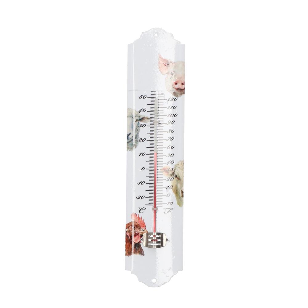Aquarel thermometer boerderijdieren